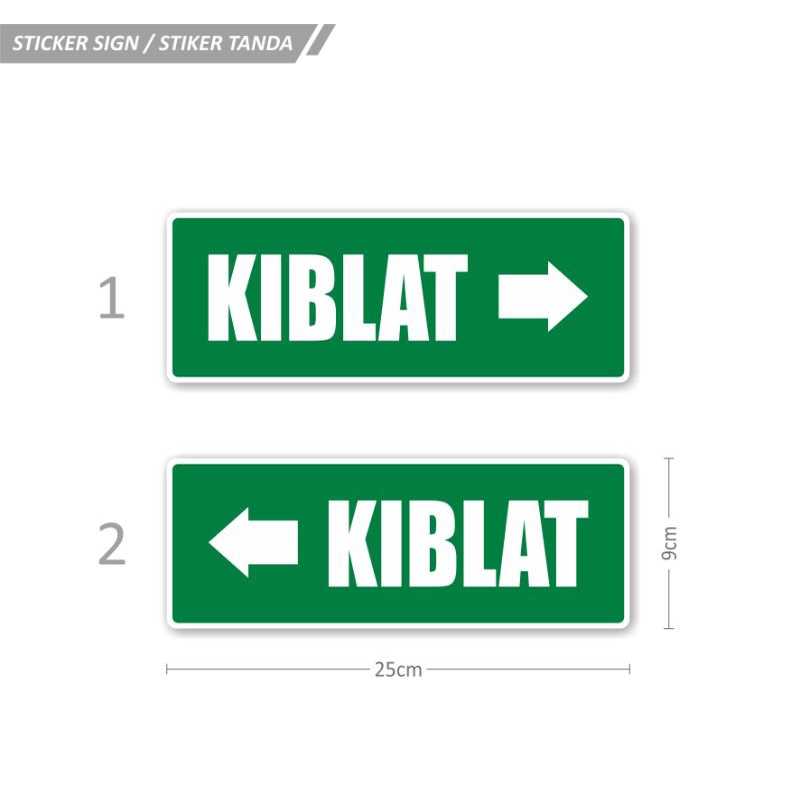 

STIKER TANDA SIGN HIMBAUAN PETUNJUK ARAH KIBLAT