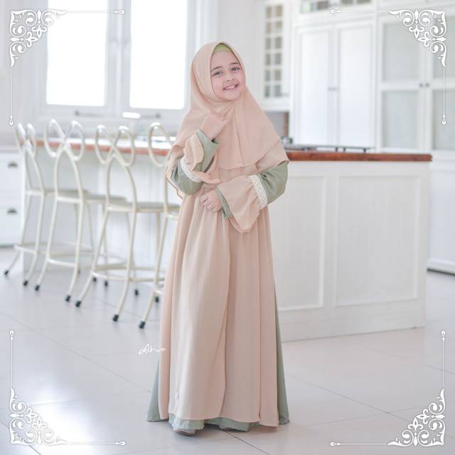 Sarimbit gamis anak haneen&hanan by @aahva.id
