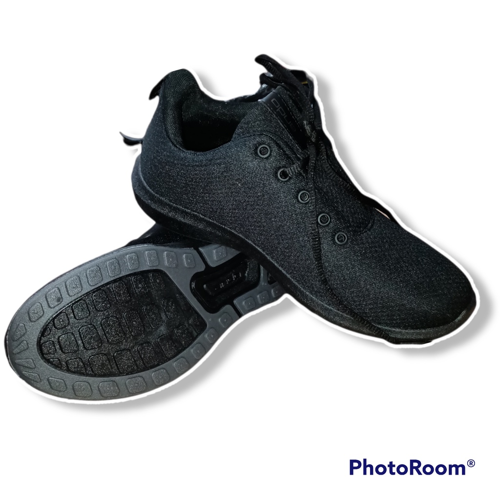 Sepatu Pria Sekolah ANDO PINO All Hitam Tali 100% Original Sneakers Dewasa Size 39-43 Back to School