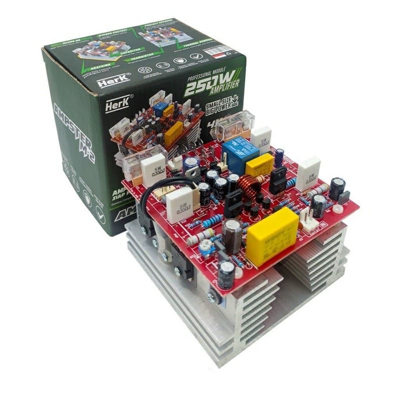 MURAH KIT POWER AMPLIFIER AMPSTER M2 M-2 M 2 250 WATT 250W HERK AUDIO AMPLI BGR ASLI POWER AKTIF