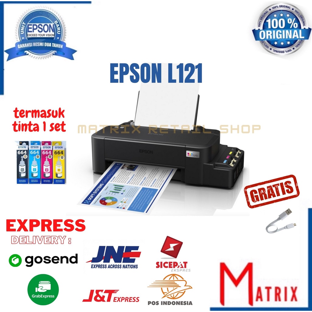 Printer Epson L121 original hanya bisa print
