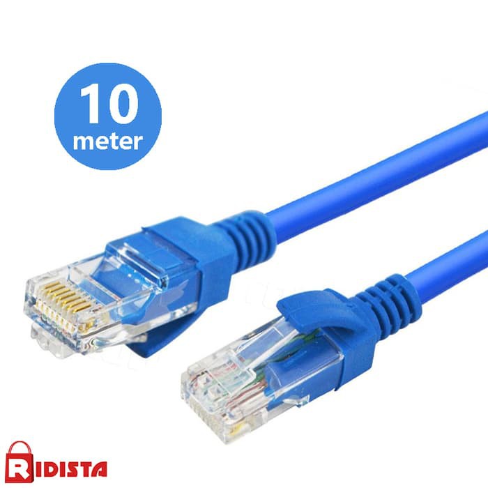 Kabel Jaringan LAN Kabel Internet Jaringan RJ45 UTP CAT 5e RJ45 LAN Outdoor 10m 10meter 10 meter