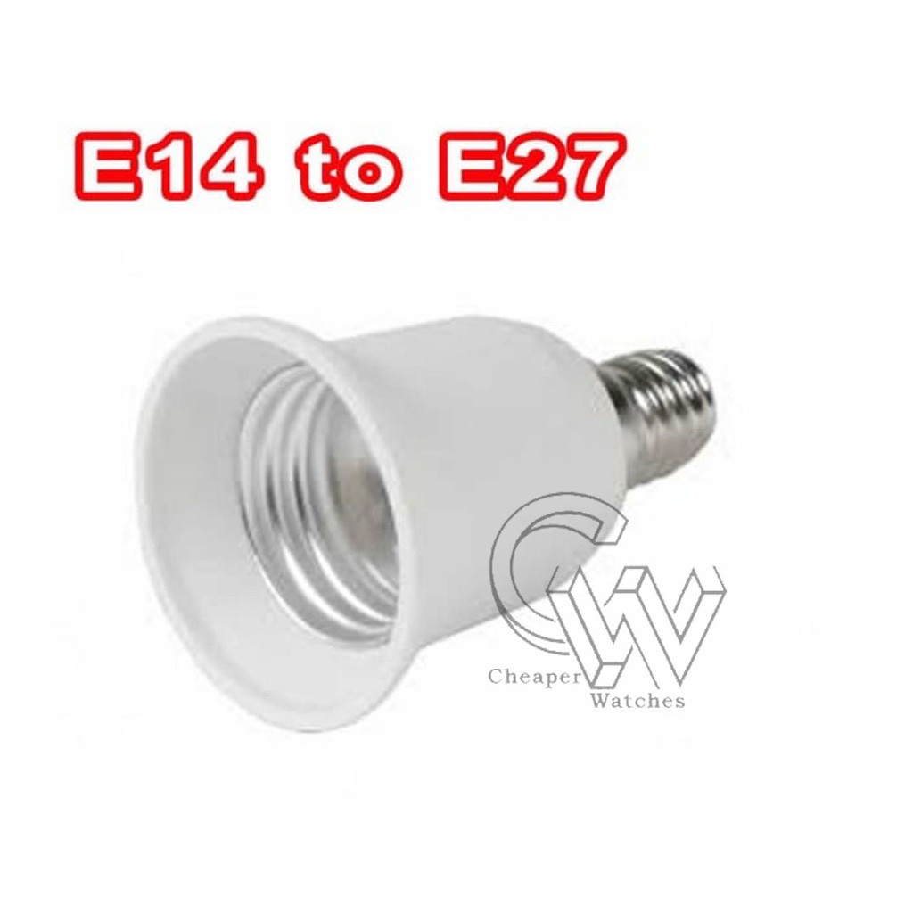 Cheaper-Fitting Lampu E14 ke E27 Converter Adapter Penyambung Berkualitas Termurah