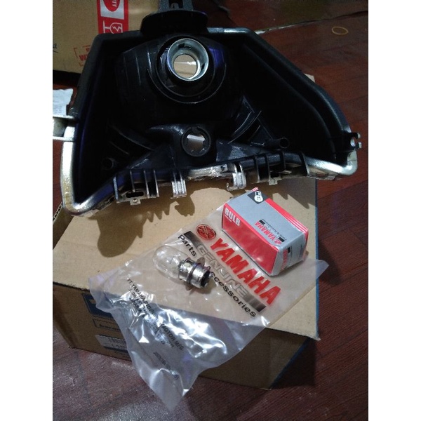 COD BAYAR DI TEMPAT REFLEKTOR LAMPU DEPAN BATOK MIKA COVER PLUS BOHLAM HONDA BEAT FI 2013 2014 2015 