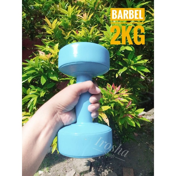 Barbel 2 Kg Dumbell Plastik PVS Barbel 2kg