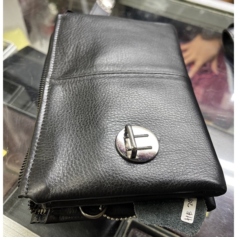 Dompet Panjang Kulit Pria Wanita Impor Handbag Mobile Phone Bag Dompet Hp Kulit Asli