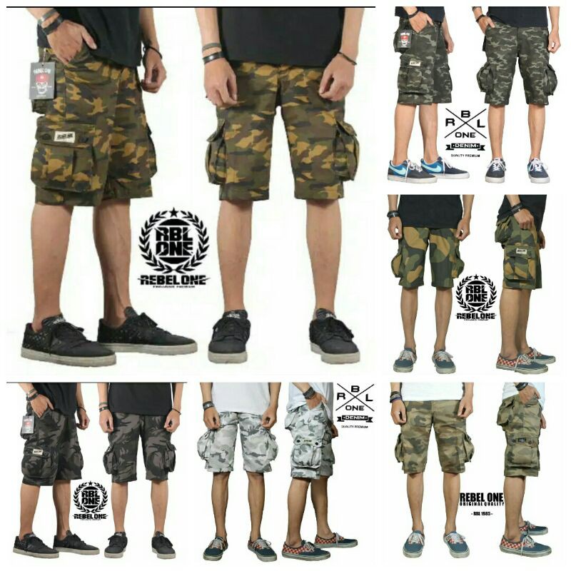 celana cargo army REBEL ONE original