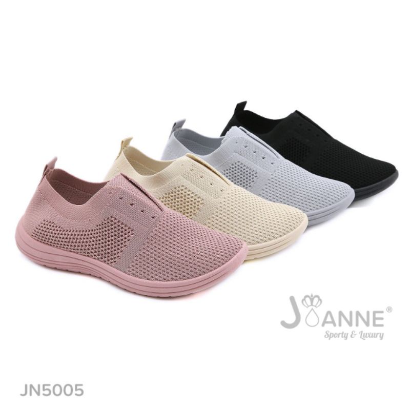 [JOANNE] Sepatu Wanita Flyknit Flat Shoes JN5005