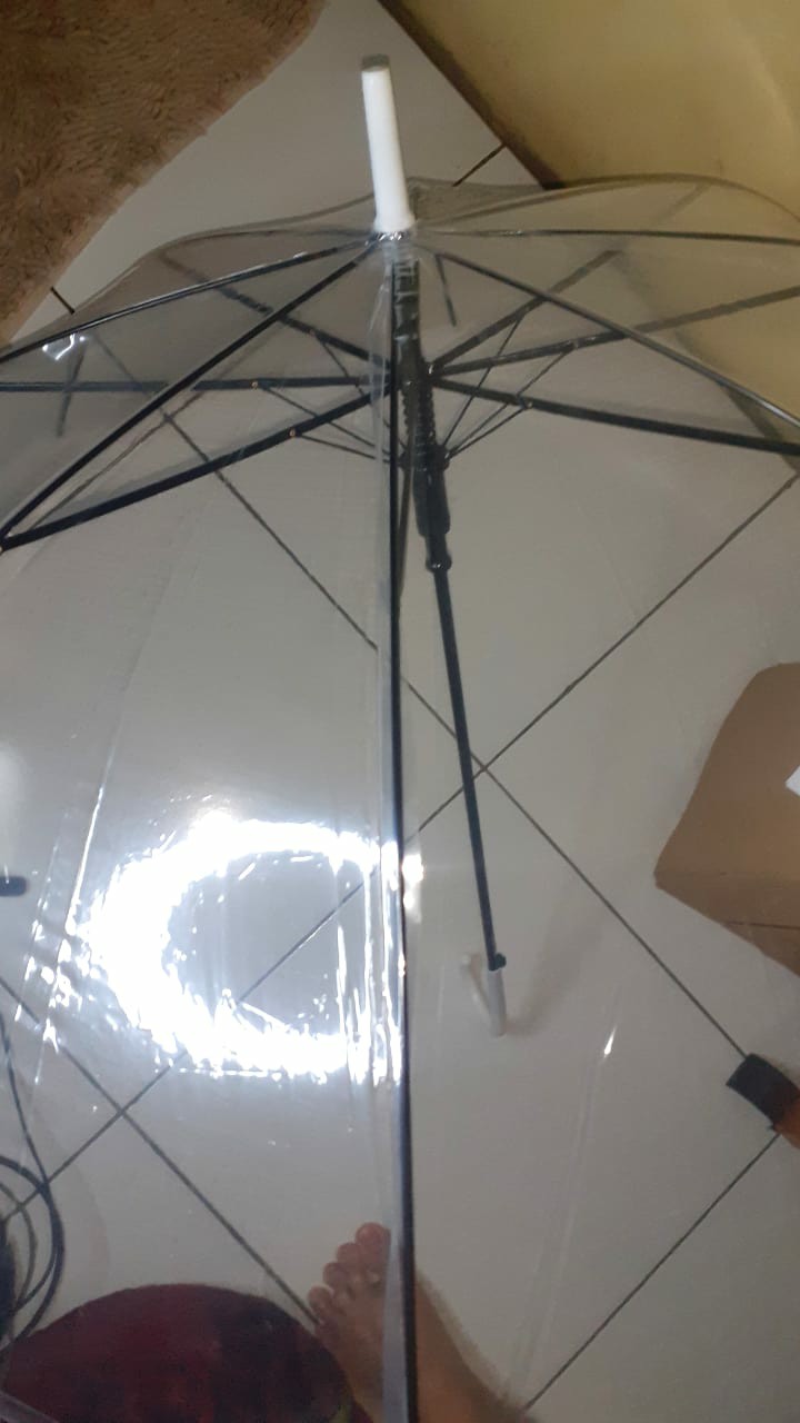 Transparan Payung 75cm Bening Transparant Pvc Korea Japan Style