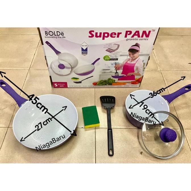 populer] Bolde Super Pan 5Pcs Set Granite Series