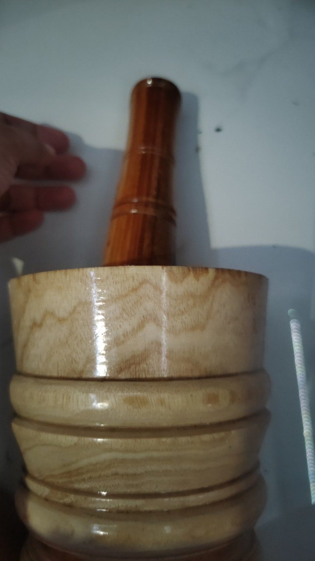 Termurah Set Lumpang Kayu Kecil + Alu / Tumbukan Kayu Ulekan Kayu Peralatan Masak Alat Dapur