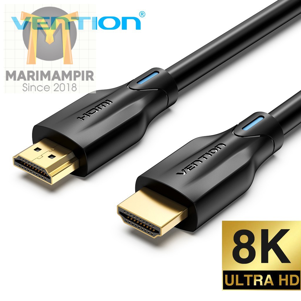 Marimampir Vention Kabel HDMI 2.1 Kecepatan Tinggi 48Gbps 4K@120Hz 8K 60Hz untuk PS4/TV