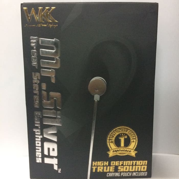 Earphone Merk Wkk 3 Warna - Emas Murah + Gratis Ongkir