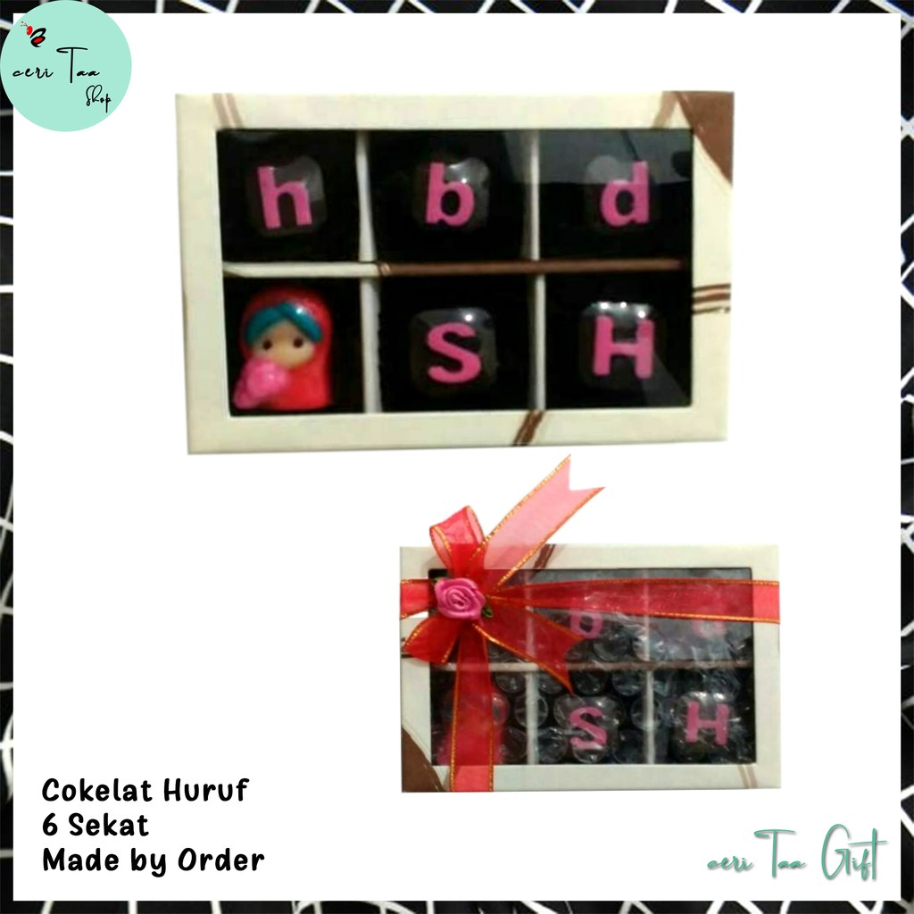 

Cokelat 6 Sekat 2x3 | Cokelat Souvenir | Cokelat Huruf | Cokelat Angka | Cokelat Bingkisan