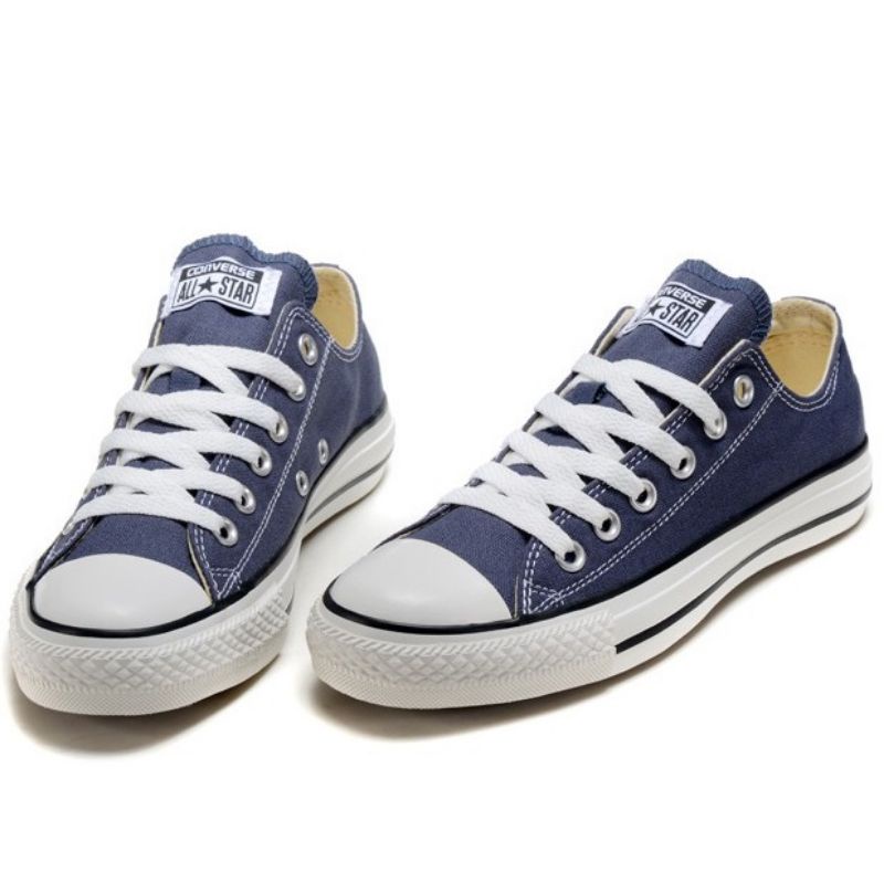 Sepatu Convers Pria Wanita Sepatu Sneakers Sepatu Sekolah Converse Pendek Biru Navy