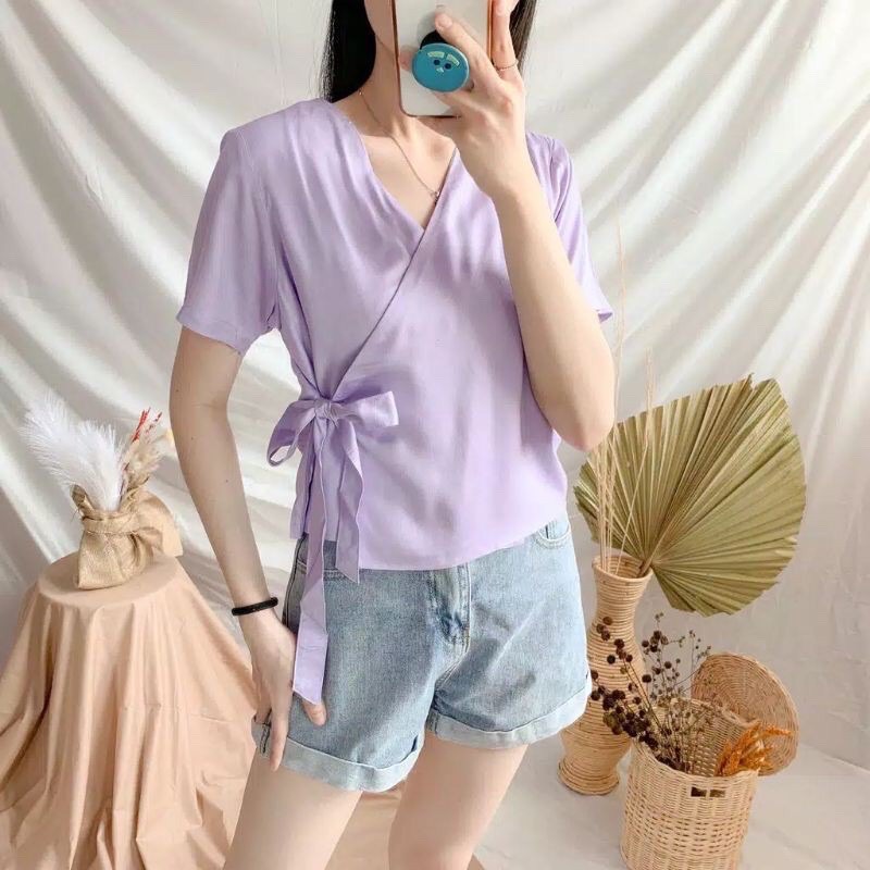 Baju lilac/lylac/lilac kimono/kimono/ungu/baju ungu muda/ungu muda