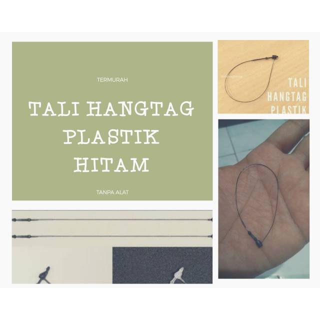  ISI 50 100 500 pcs TALI HANGTAG Hang  tag  PLASTIK  