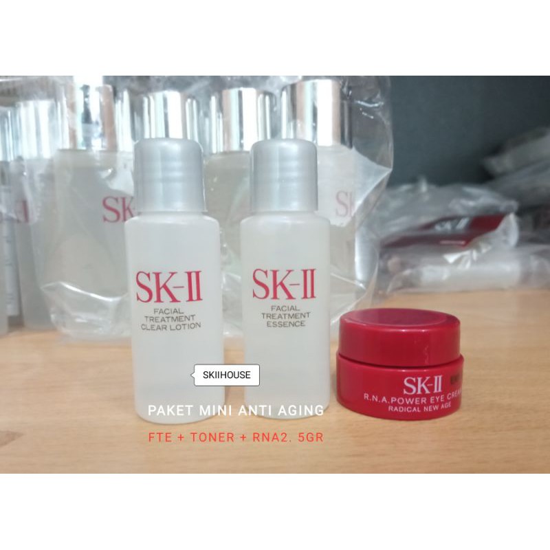 SKII TRIAL SET PITERA, CLEAR LOTION, DAN RNA