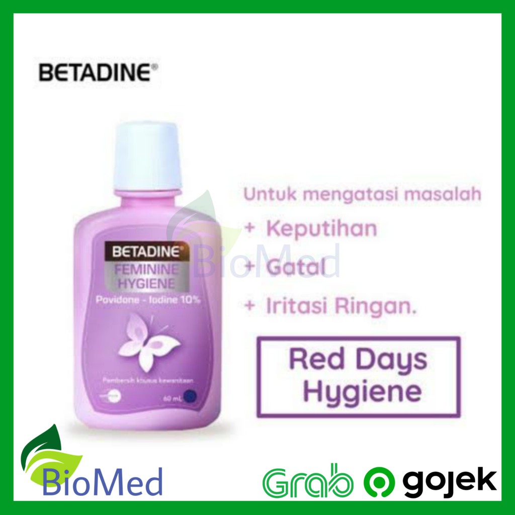 BETADINE Feminine Hygiene 60 ml - Pembersih Area V Kewanitaan