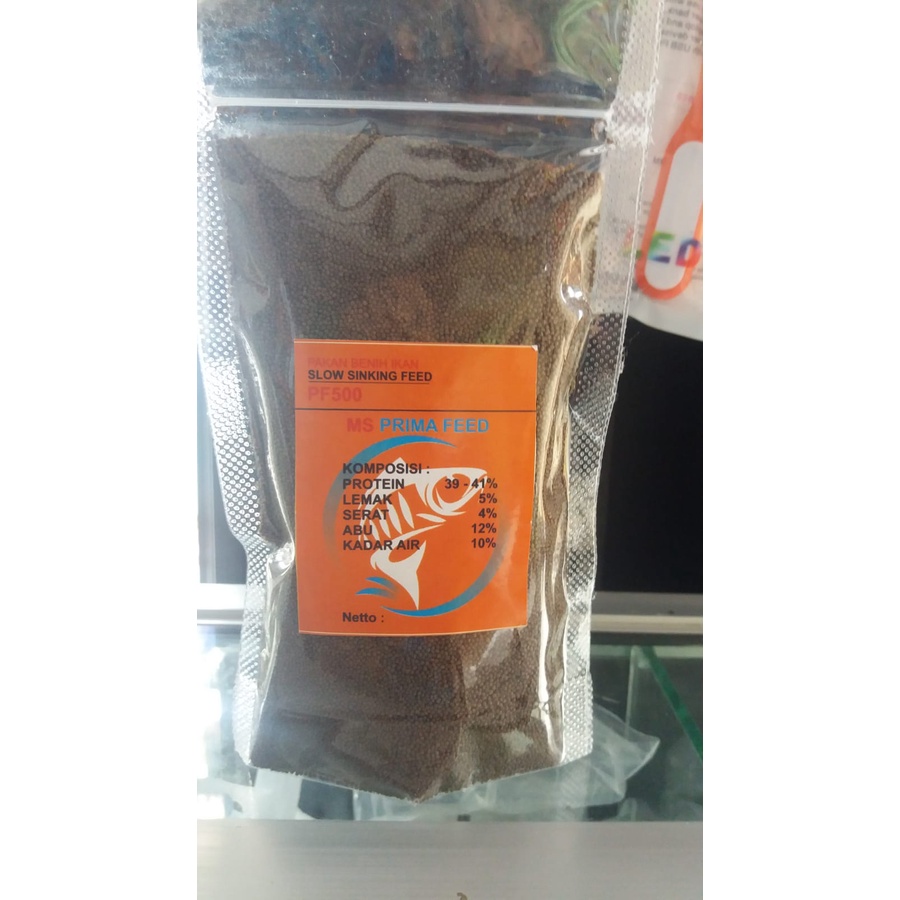 Pelet PF 500 pakan ikan cupang pakan ikan guppy pakan bibit ikan 100 gram