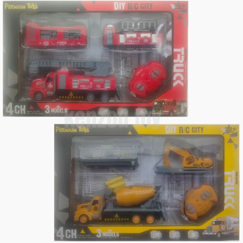 Mainan DIY RC City Truk