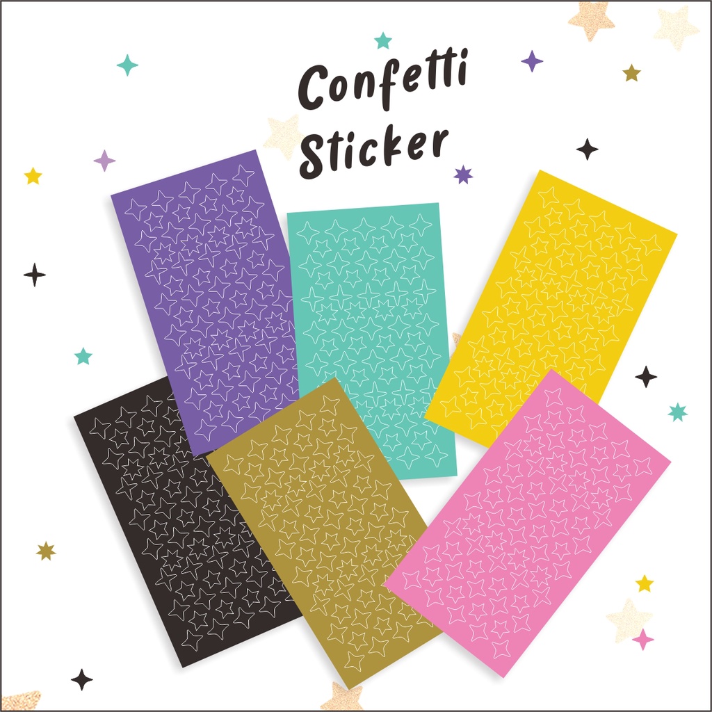 

stiker polaroid bintang stiker kilau stiker case handphone stiker hiasan casing stiker penghias Stiker Deco Confetti Blink Bintang Kilau Polaroid Toploader Casing HP Laptop Kiss Cut Kecil Stars