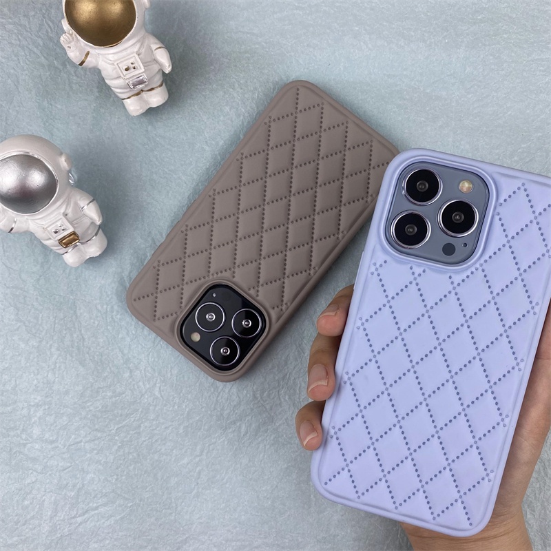 Lilac Casing Silikon Anti Jatuh Untuk IPhone X XR XS MAX 11 12 13 Pro MAX