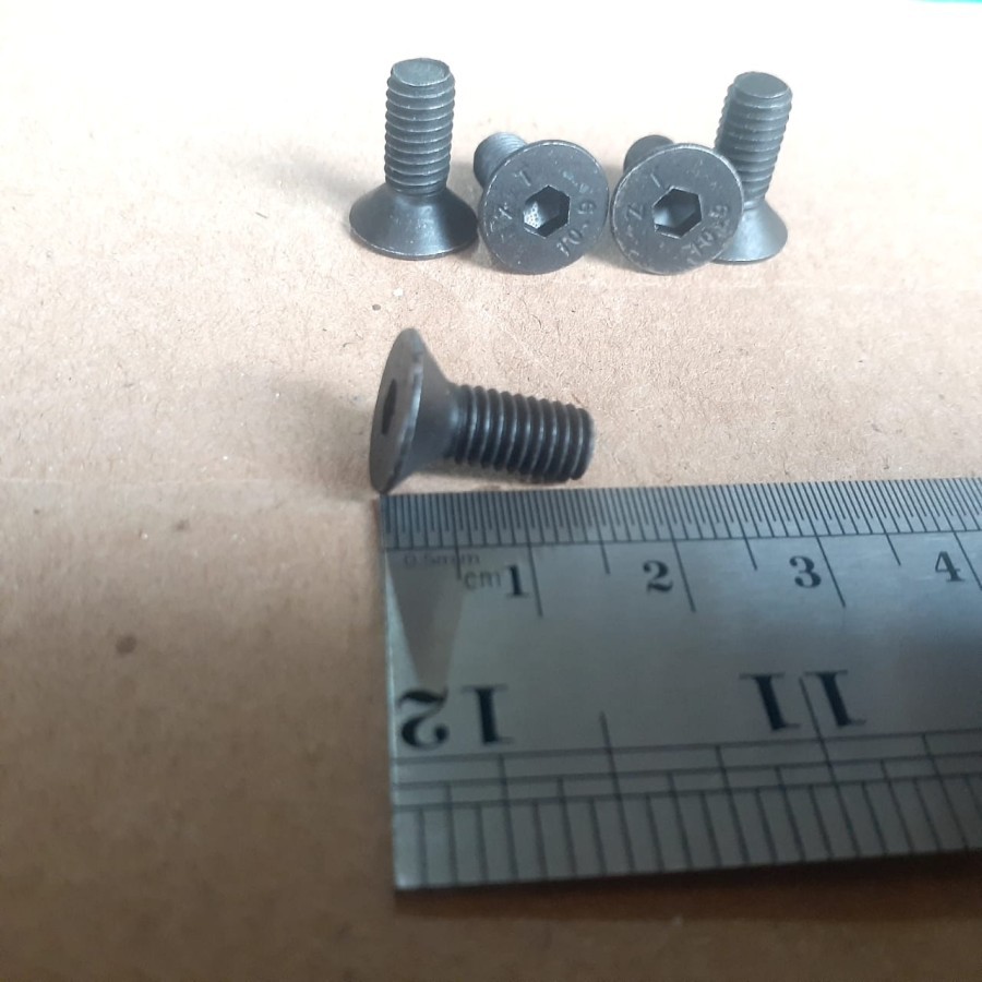 BAUT L VERSENG M6 X 15 BAJA / BAUT 10 KUNCI L4 / L 4 / BAUT JF L M6 / BAUT L M6 X 15 VERSENG / BAUT 