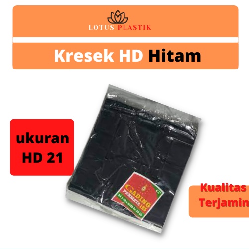 Kantong Plastik kresek Hitam Ukuran 21 X 0125 X 40-HDHITAM