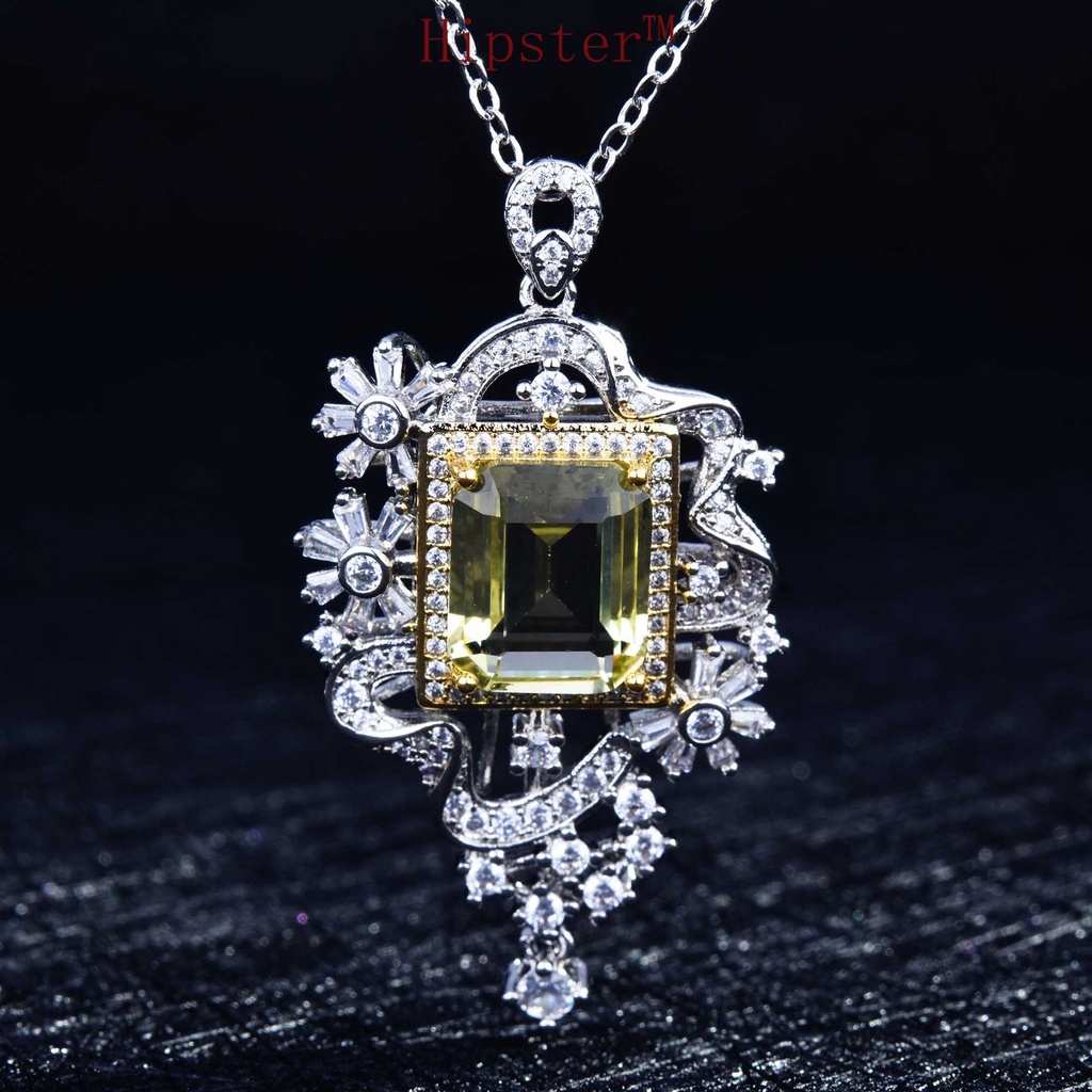 New Hot Sale Luxurious Style Natural Sapphire Pendant Necklace