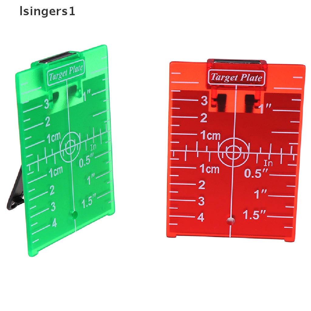 (lsingers1) 1pc Papan Target Laser Magnetik Ukuran inch / cm Untuk Laser Level