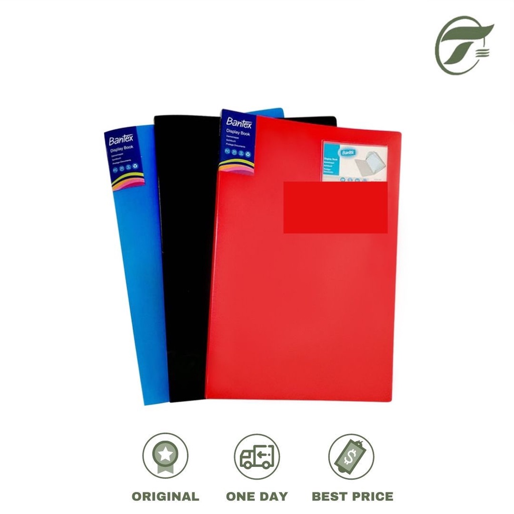 

MAP FILE A4 60 POCKETS 3147 07 DISPLAY BOOK BANTEX WHITE/RED/BLACK/BLUE/PINK