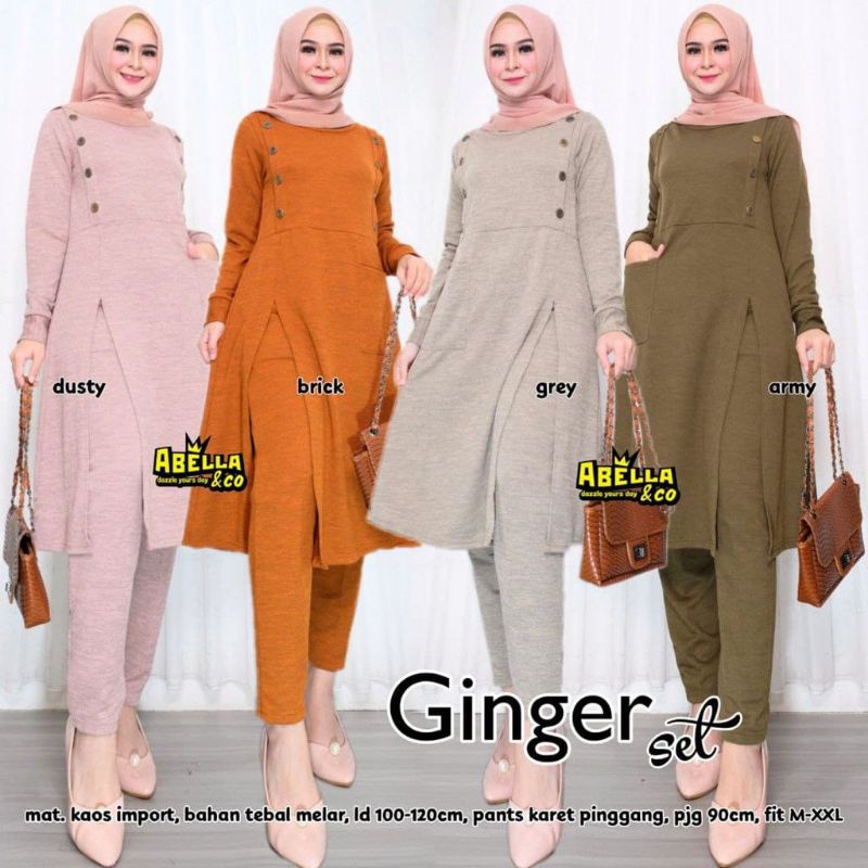GINGER SETELAN CELANA WANITA BAHAN RAJUT MURAH