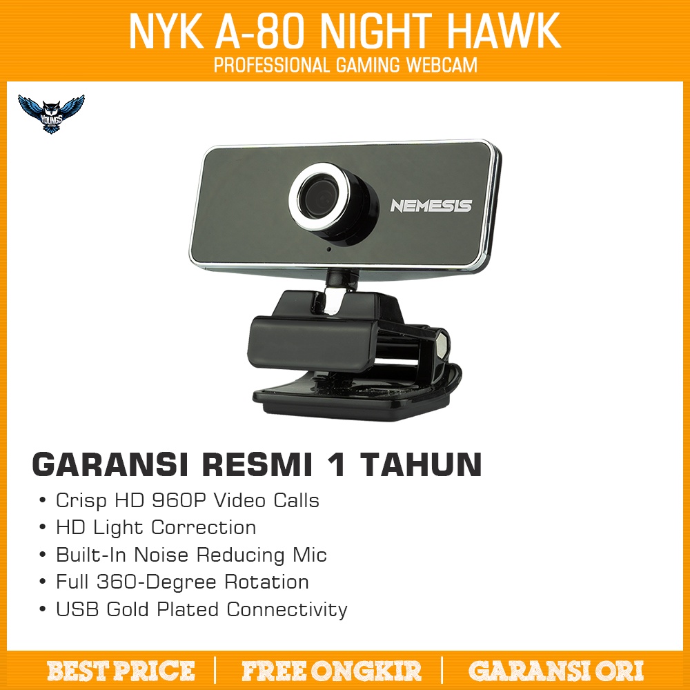 NYK Nemesis Night Hawk A80 / A 80 Game Streaming Webcam Original