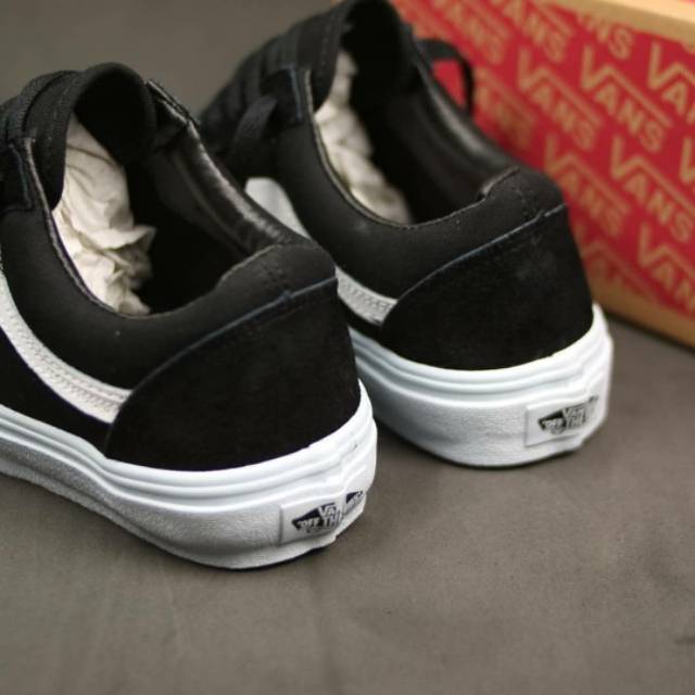 SEPATU VANS AUTHENTIC FULL BLACK HITAM POLOS WHITE PUTIH OLDSKOOL ERA SK8 PREMIUM BNIB ICC IFC DT