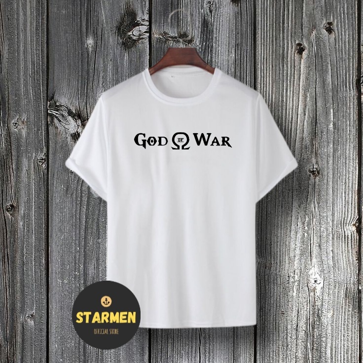 Kaos Distro Unisex GOD OF WAR Katun Combed 30s/ sablon polyflex/polyflex premium / Pakaian Pria Wanita Atasan Cowok Cewek /kaos kekinian/ kaos viral/ tshirt tumbrl tee basic/ Kaos kata kata / kaus / kaus oblong oversize kaos murah best seller ready