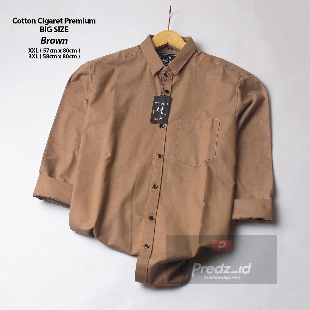 Kemeja Polos Pria Jumbo Kemeja Pria Big Size Kemeja Polos Pria Oversize Kemeja Polos Pria Lengan Pan