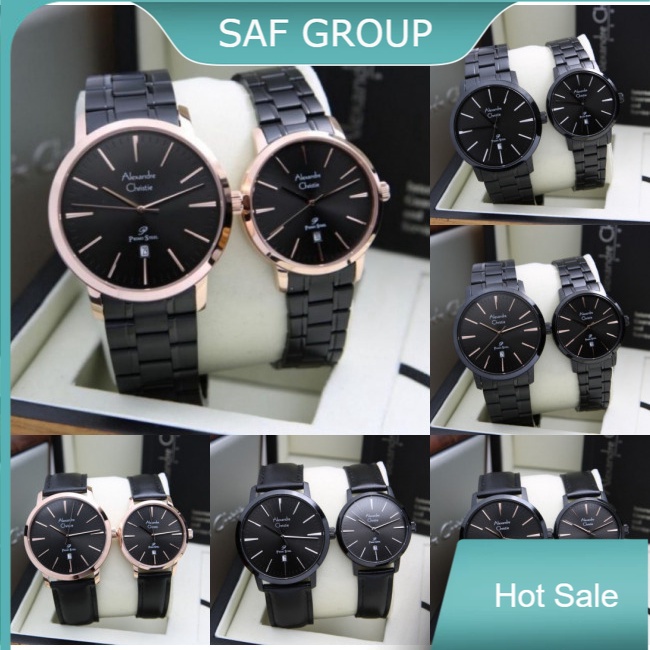 JAM TANGAN COUPLE ALEXANDRE CHRISTIE AC 1028 / AC1028 SEPASANG ORIGINAL by plp