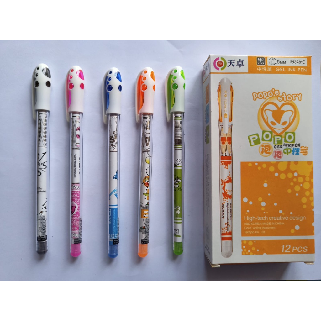 

Bolpen Techjob TG346-c Pulpen Gel Ink Pen 0.5mm