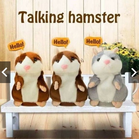 (G_W) Hamster Talking Mainan Boneka Edukasi Anak/Bayi Bisa Meniru Suara