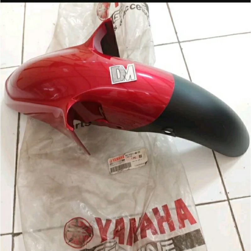 spakbor depan Jupiter MX 135 old lama ori merah maron