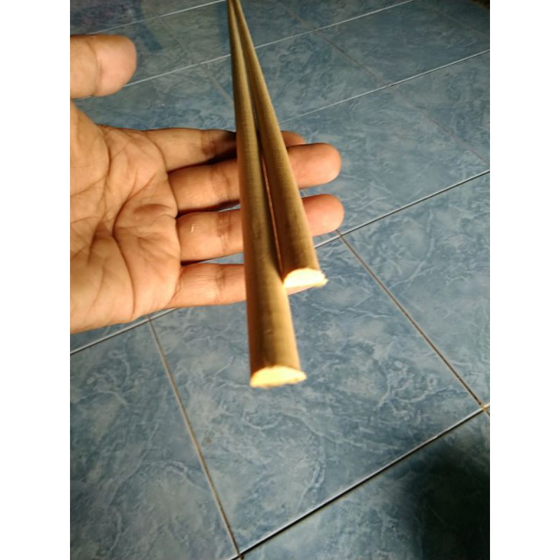 dowel stik kayu setengah lingkaran diameter 1cm