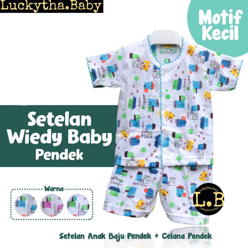 3pcs Setelan wiedy pendek / Setelan bayi baru lahir / set baju bayi baru lahir