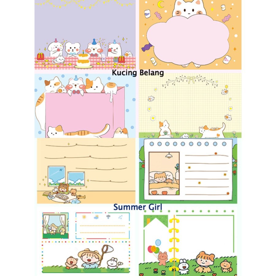 

memo lucu/ memo murah/ memo unik/ memo vertikal/ memo horizontal/ memo kucing/ memo summer girl