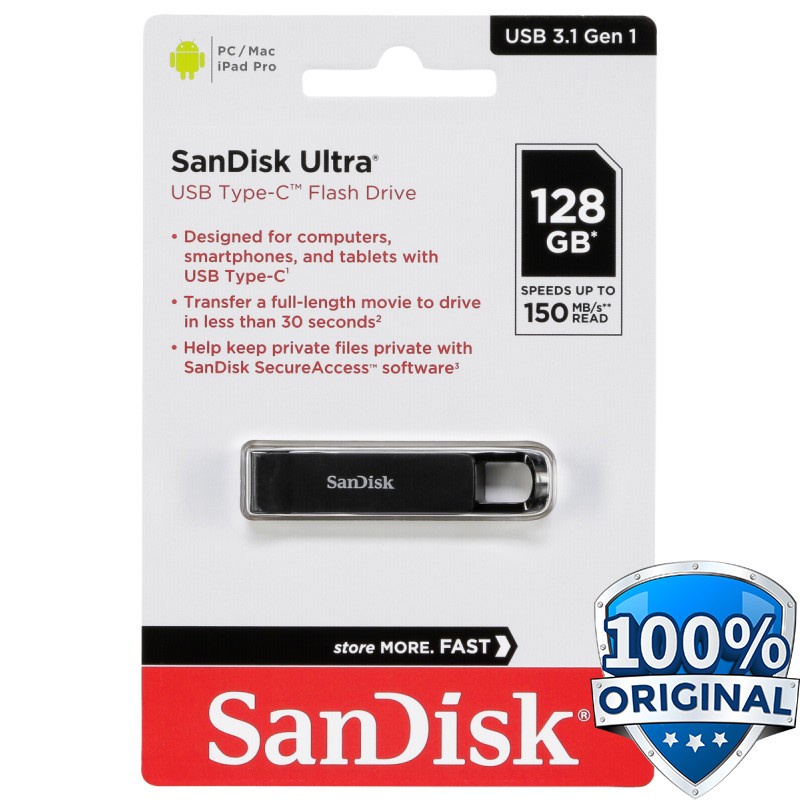 SANDISK ULTRA USB TYPE-C 3.1 128GB ( SDCZ460-128G-G46 )