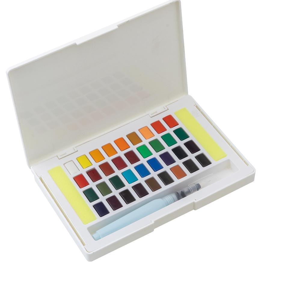 

Bagus Dipakai ♟ Deli Watercolour Paint / Cat Air Padat 24/36 Warna, Kemasan Kotak 73889 73890~