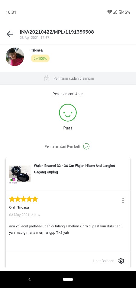 Wajan Enamel Penggorengan Goreng Serbaguna Anti Gores Anti Lengket