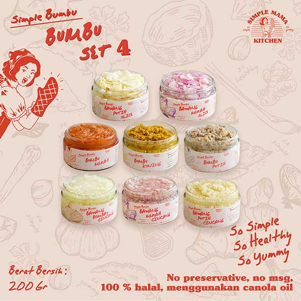 

Simple Bumbu Set 4 Bundling by Simple Mama Kitchen | Alami Tanpa Pengawet & Tanpa MSG