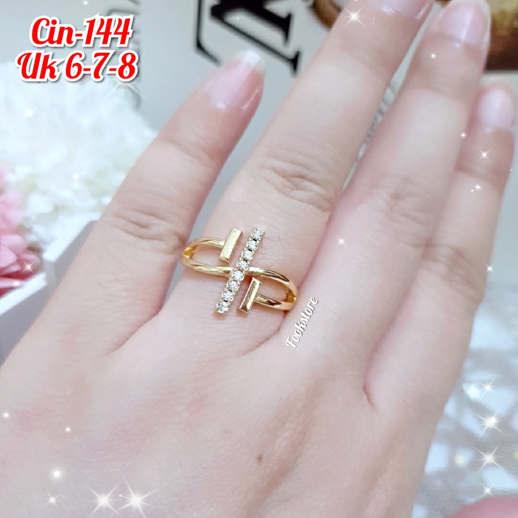 PROMO CINCIN WANITA XUPING GOLD MODEL KOREA