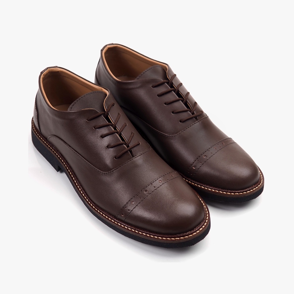 JAZZ 2.0 SERIES ORIGINAL x REYL MAN Sepatu Kulit Sapi Asli Pria Formal Pantofel Kerja Kantor Dinas Resmi Guru Kantoran Pesta Undangan Kondangan Nikah Modern Casual Oxford Derby Genuine Leather 2.0 Footwear Big Size Jumbo Ukuran Besar 44 45 Keren Branded